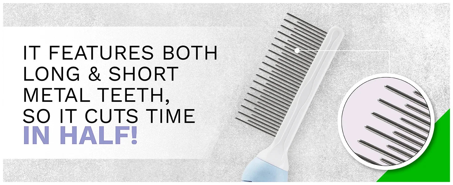 Velvet Paws™ Self-Cleaning Pet Grooming Brush