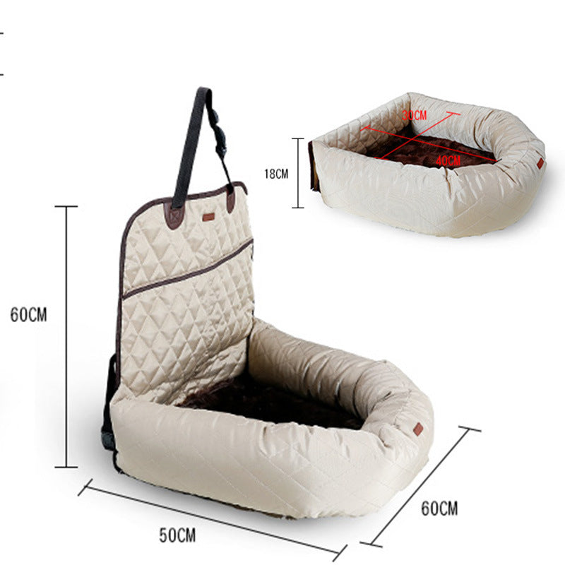 Velvet Paws™ Luxury Multifunctional Pet Car Bed