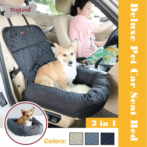 Velvet Paws™ Luxury Multifunctional Pet Car Bed